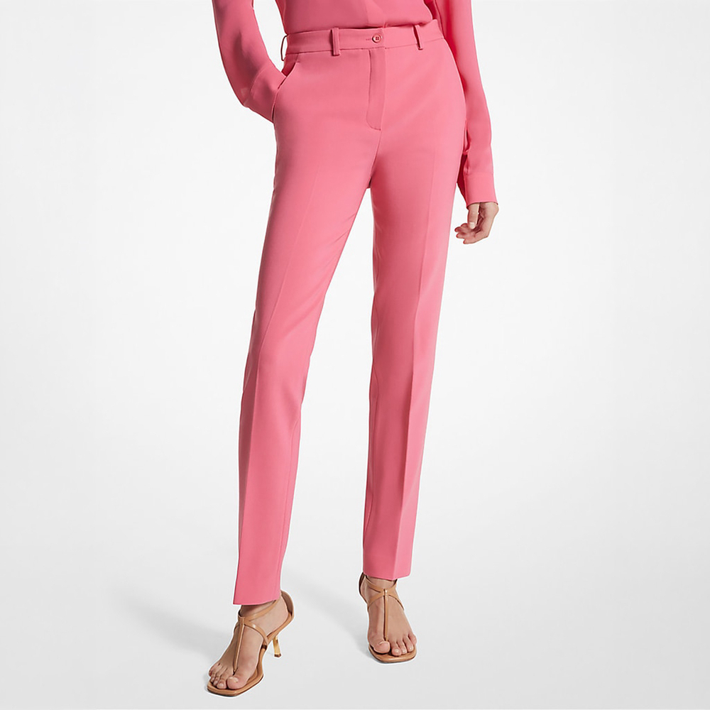 NWT MICHAEL KORS Collection Samantha Stretch Pebble Crepe Pants $890 - Size 4